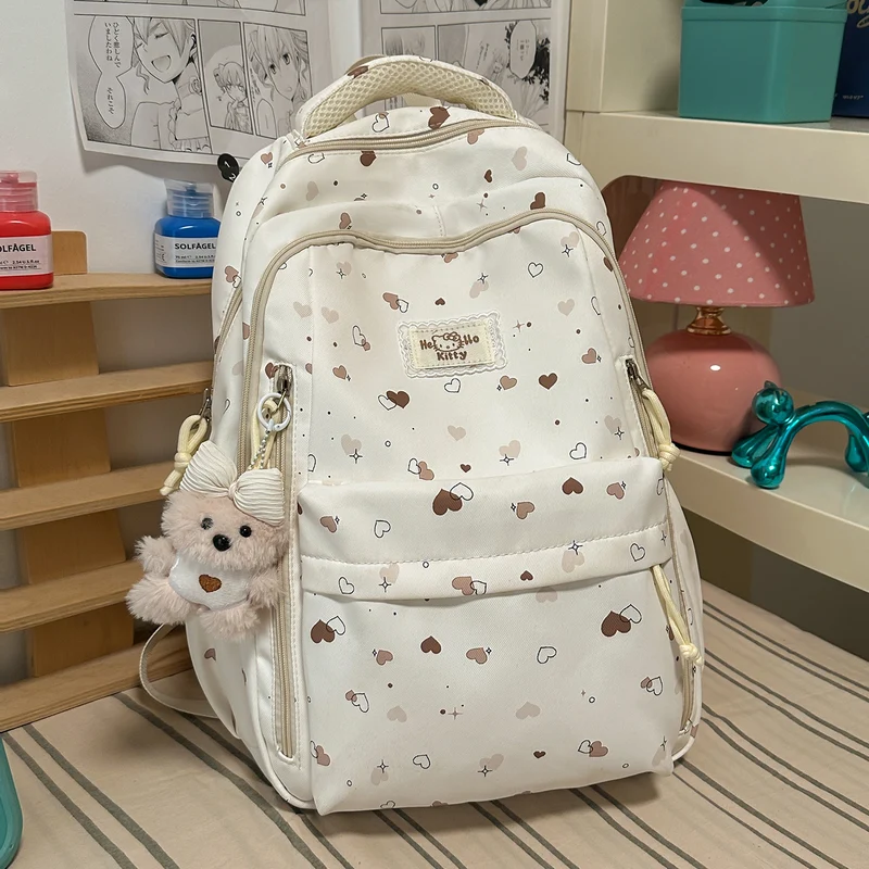 Süßer Herzmuster-Rucksack Karnz