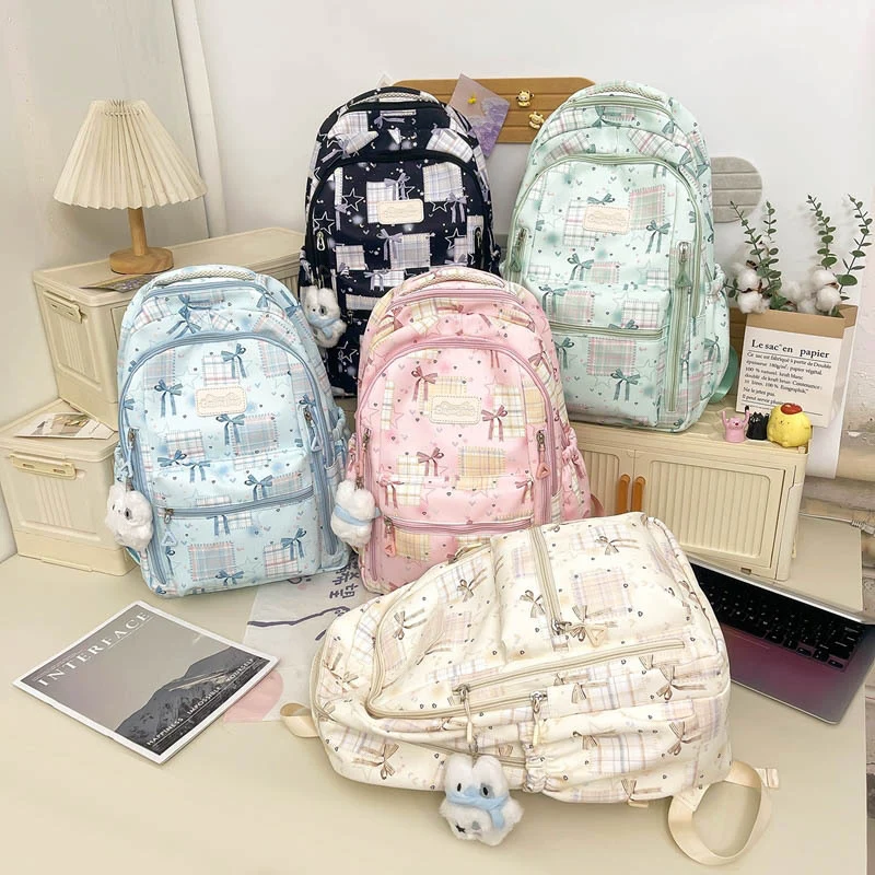 Süßer Grafikdruck Schulrucksack Karnz