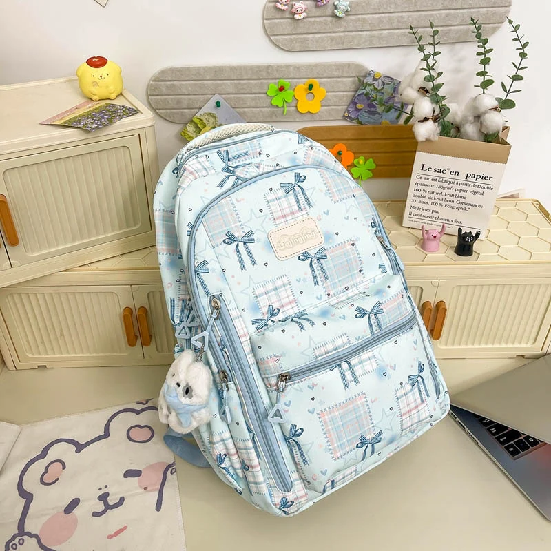Süßer Grafikdruck Schulrucksack Karnz