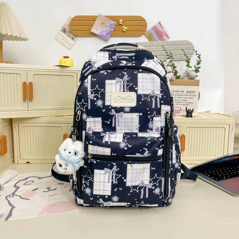 Süßer Grafikdruck Schulrucksack Karnz