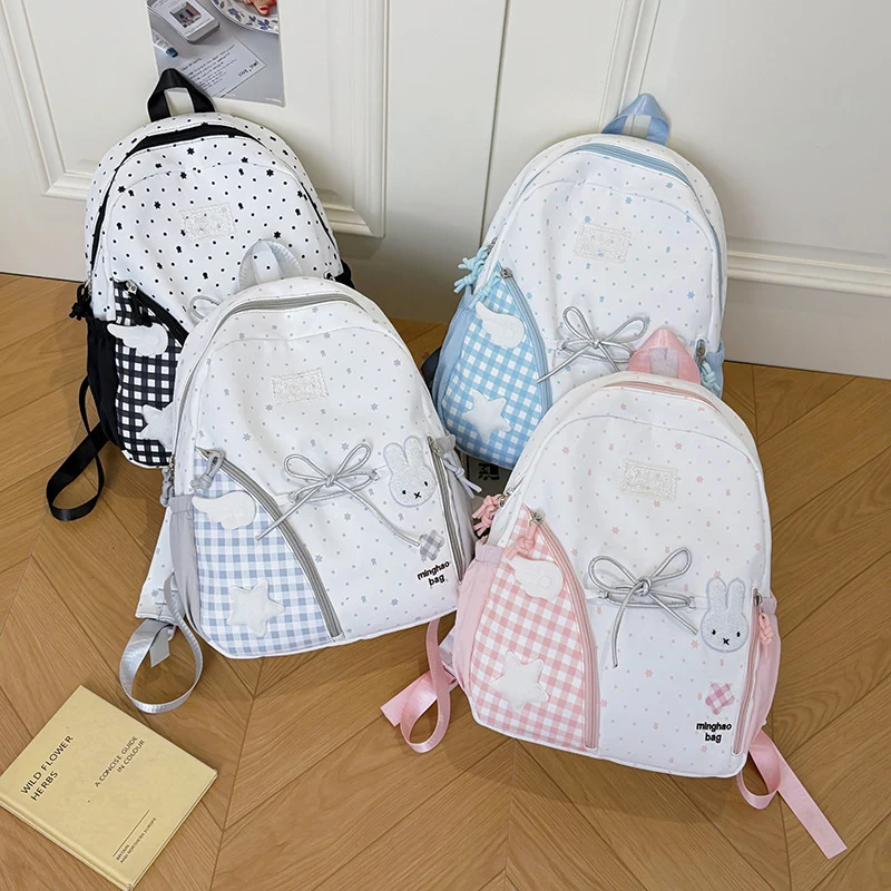 Süßer illustrierter Sternen-Print Rucksack Karnz