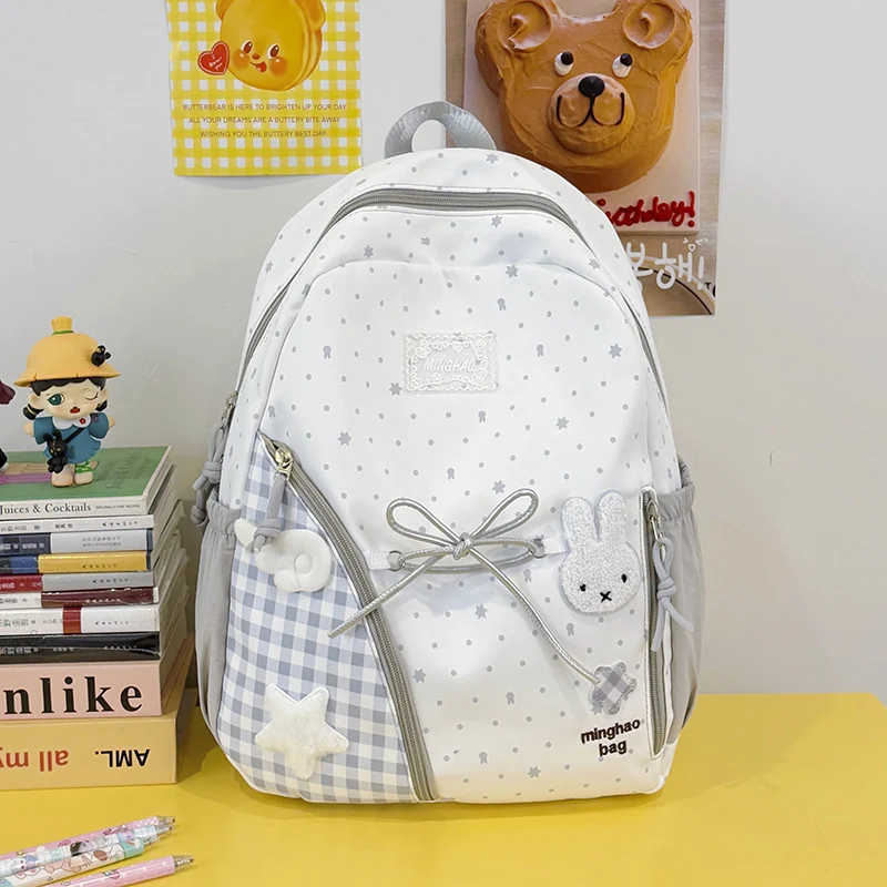 Süßer illustrierter Sternen-Print Rucksack Karnz
