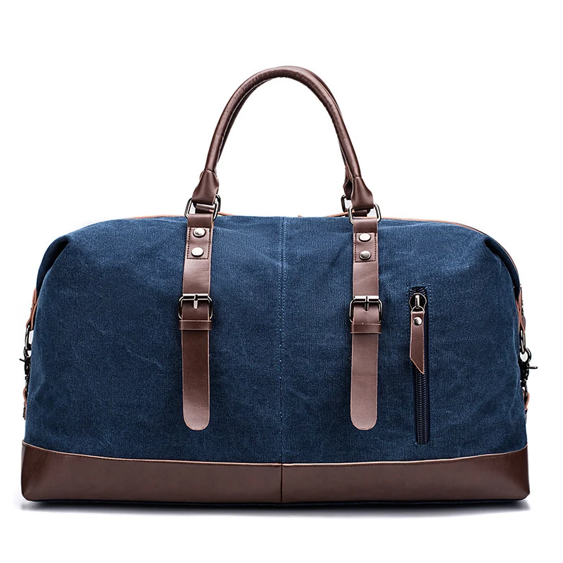 Geräumige Reisetasche aus robustem Canvas und Leder Skanto