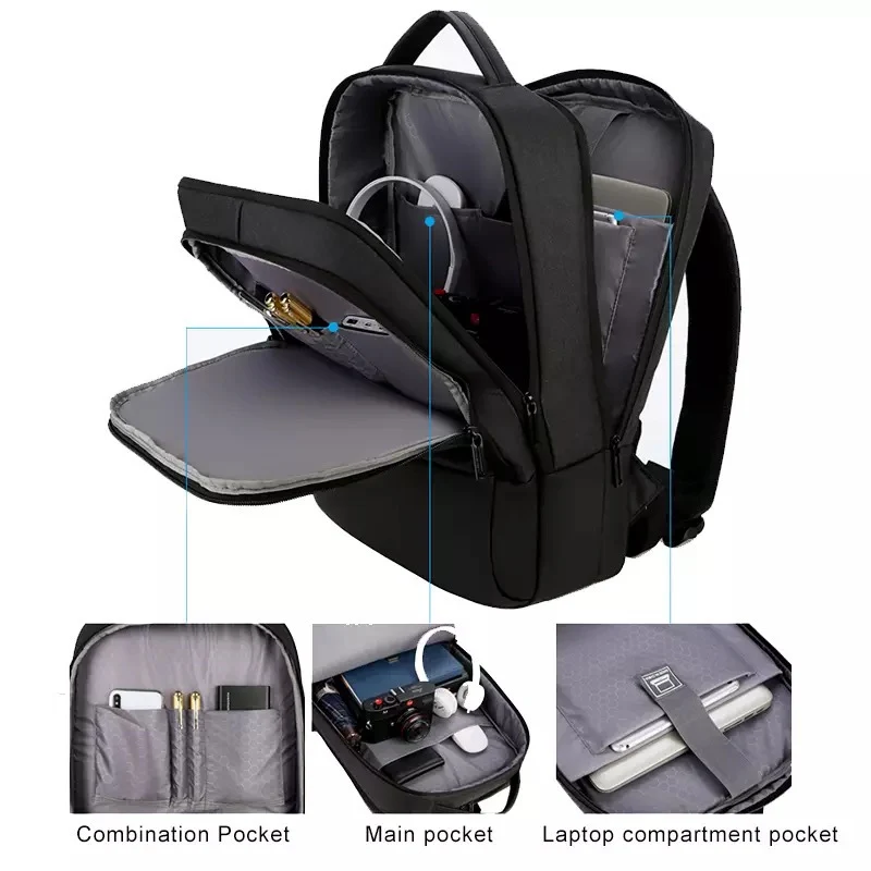 Eleganter Business-Rucksack mit verstärktem Schutzsystem Skanto