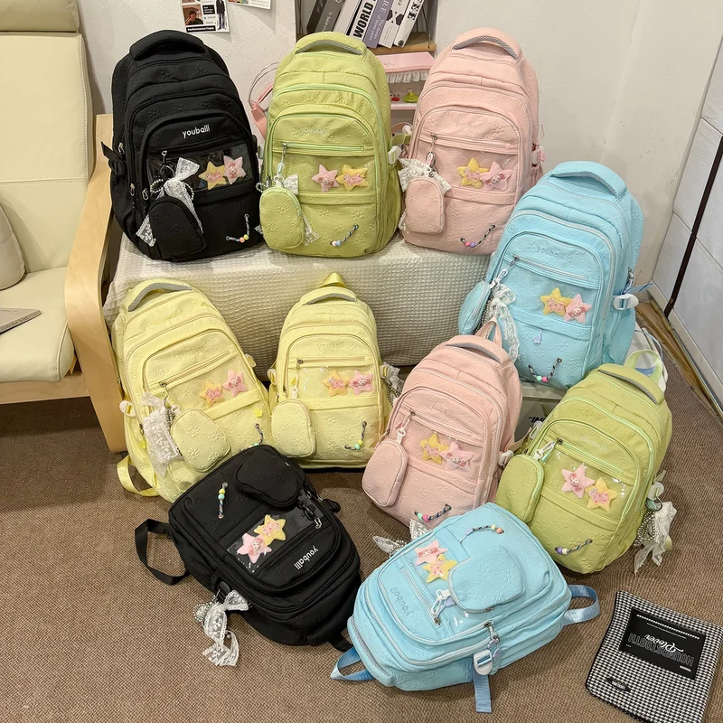Dekorative floral-geprägte Rucksack Karnz