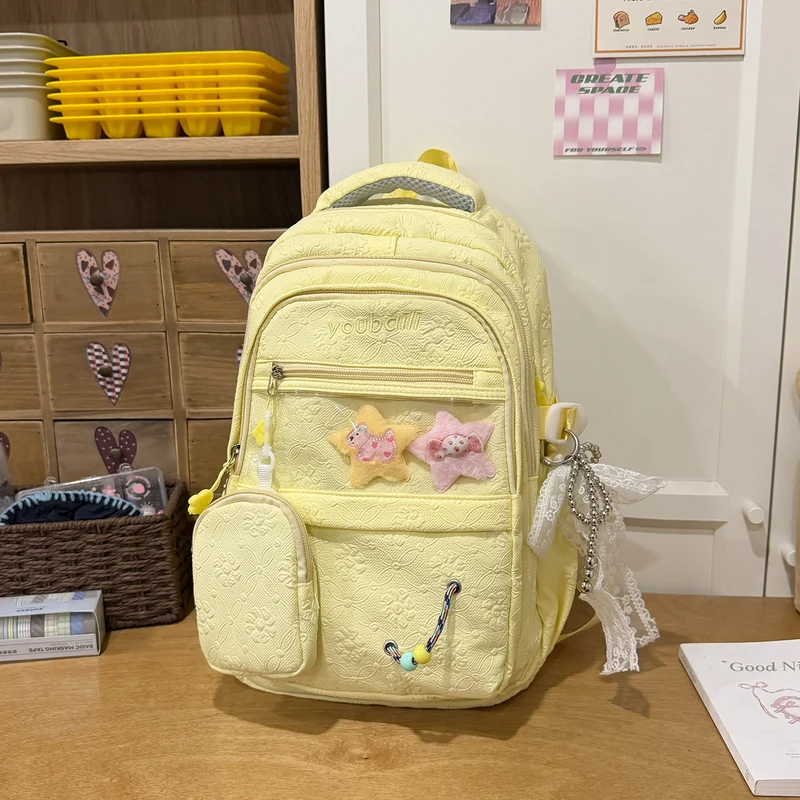 Dekorative floral-geprägte Rucksack Karnz