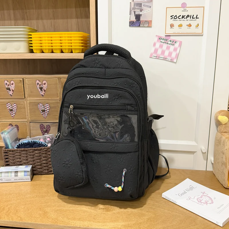 Dekorative floral-geprägte Rucksack Karnz
