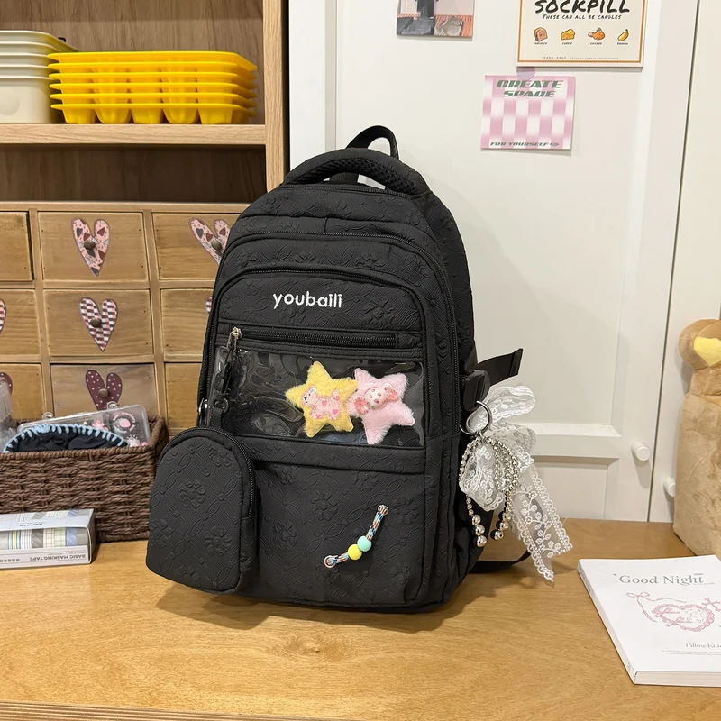 Dekorative floral-geprägte Rucksack Karnz