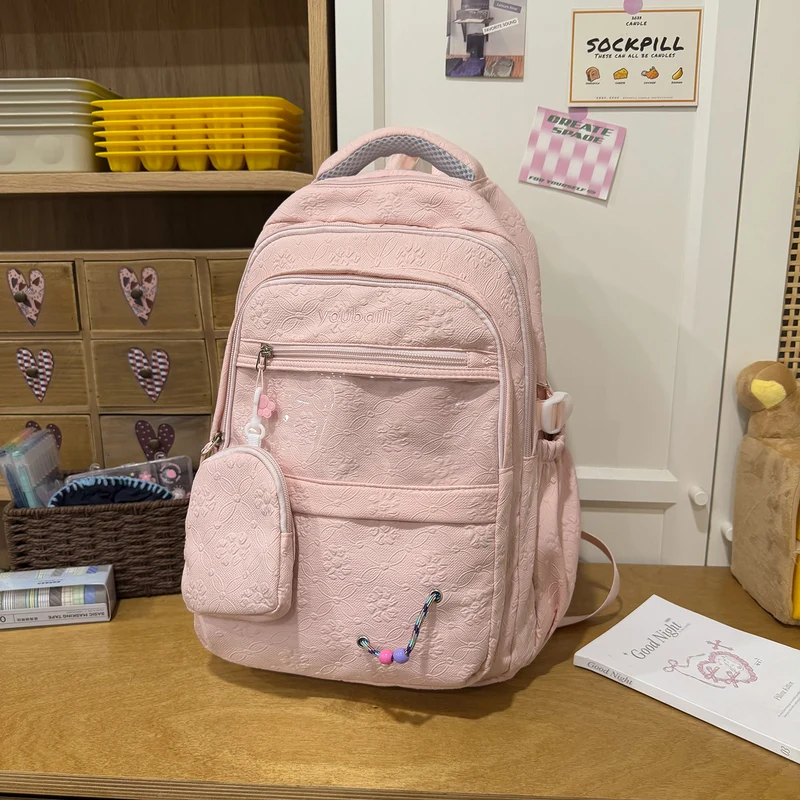 Dekorative floral-geprägte Rucksack Karnz