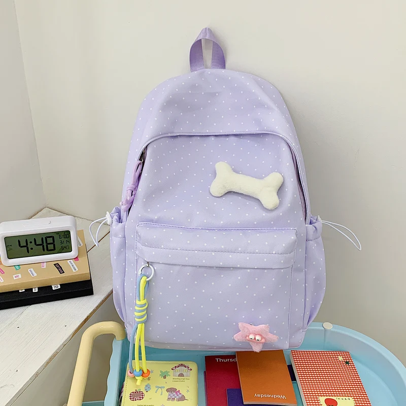 Niedlicher gepunkteter Grafik-Rucksack Karnz