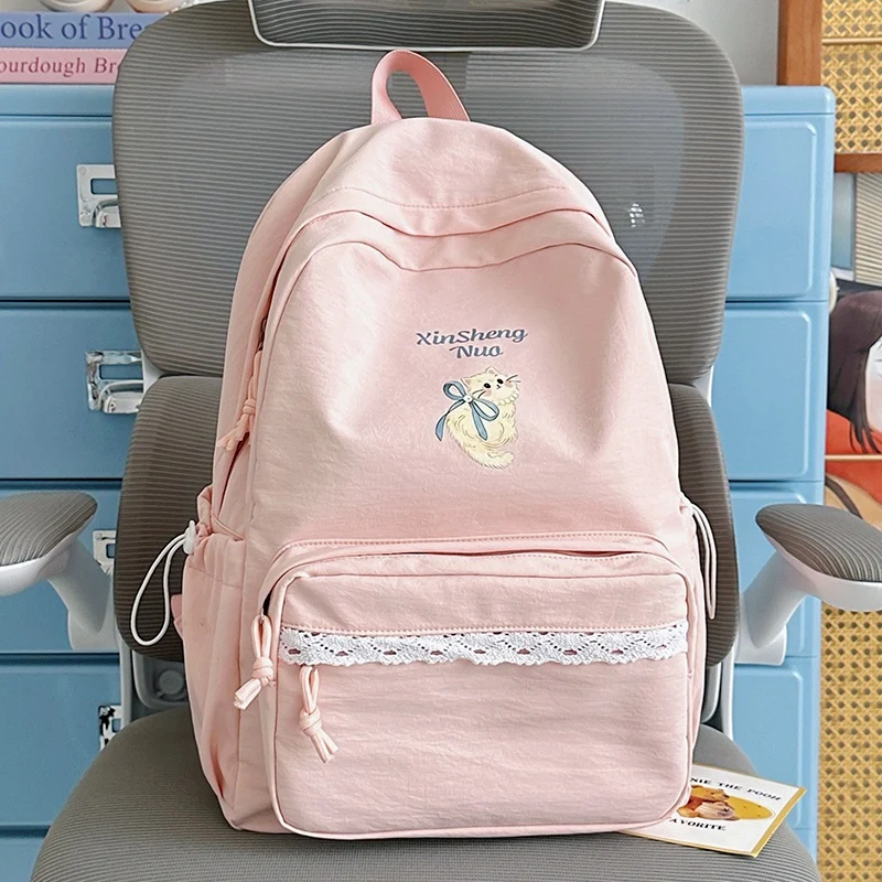 Süßer grafischer bestickter Rucksack Karnz