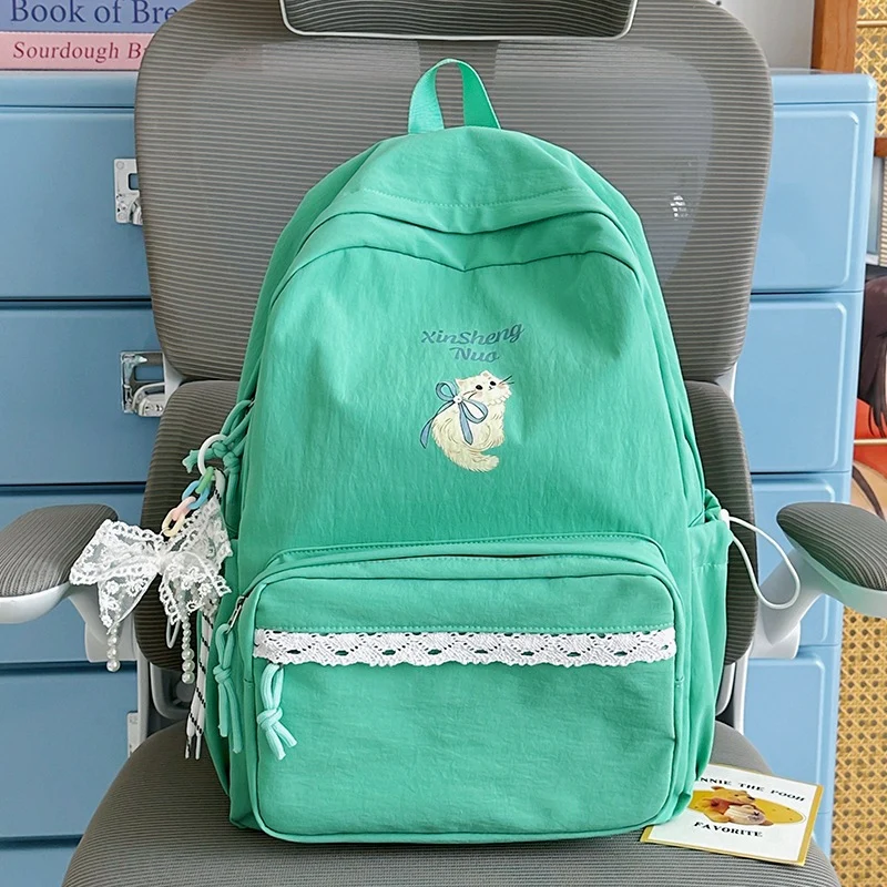 Süßer grafischer bestickter Rucksack Karnz