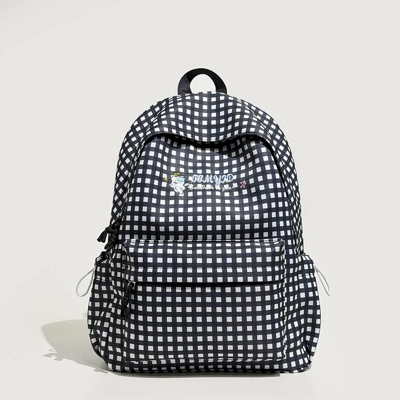 Süße Gingham-Muster Rucksack Karnz