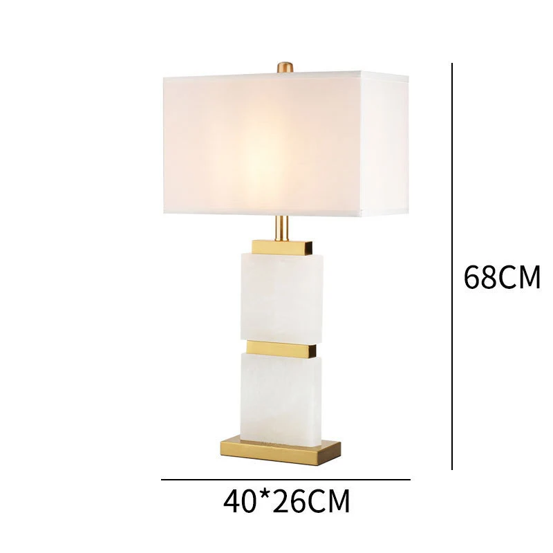 Moderne dekorative Tischlampe mit Marmorfuß und elegantem Schirm