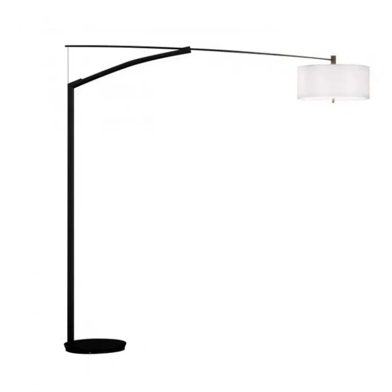 Moderne gewölbte Stehlampe mit verstellbarem Schirm