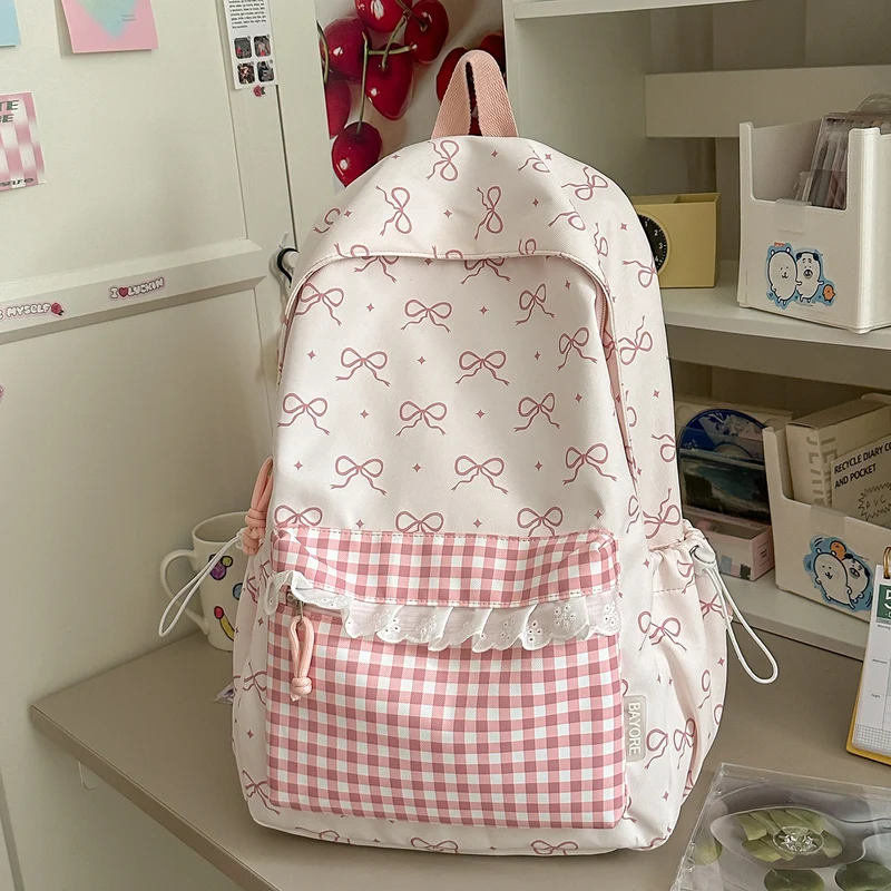 Dekorative mit Schleifen verzierte Rucksack Karnz