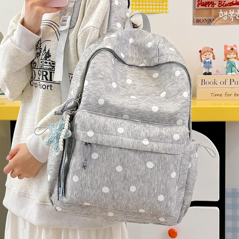 Süßer gepunkteter Baumwoll-Rucksack Karnz