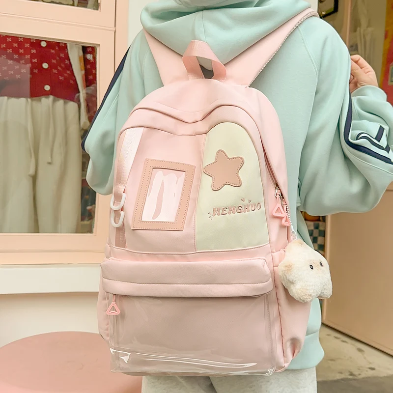 Gemütlicher Plüsch-Rucksack mit Sternenverzierung Karnz