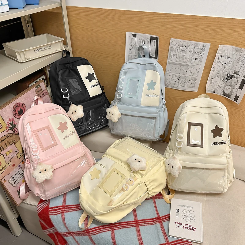 Gemütlicher Plüsch-Rucksack mit Sternenverzierung Karnz
