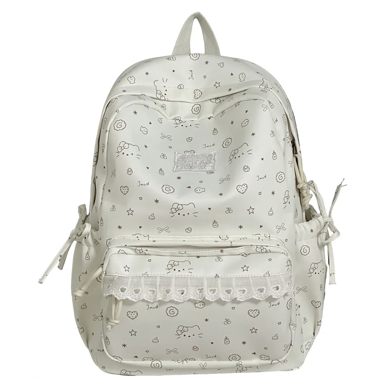 Süßer illustrierter gemusterter Rucksack Karnz 1791205714