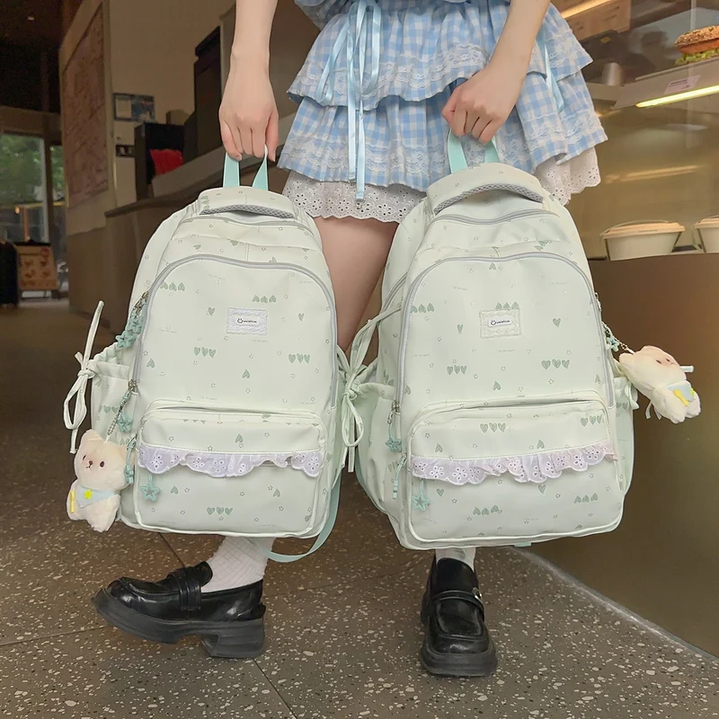 Niedlicher illustrierter Multi-Compartment Rucksack Karnz