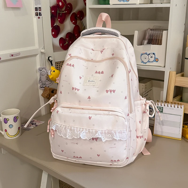 Niedlicher illustrierter Multi-Compartment Rucksack Karnz