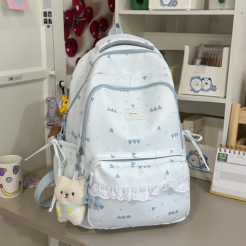 Niedlicher illustrierter Multi-Compartment Rucksack Karnz