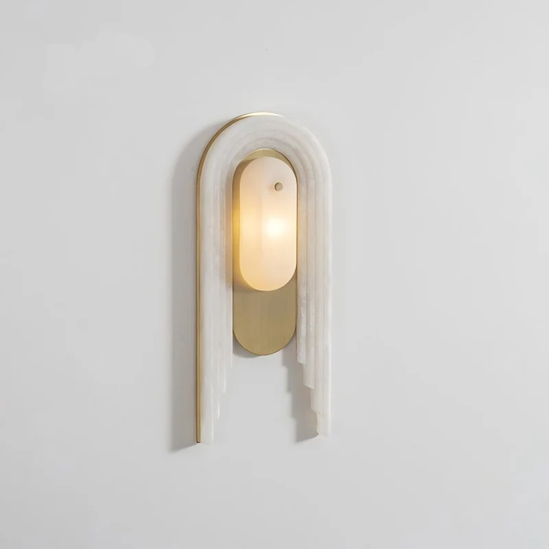 Moderne Alabaster Wandleuchte