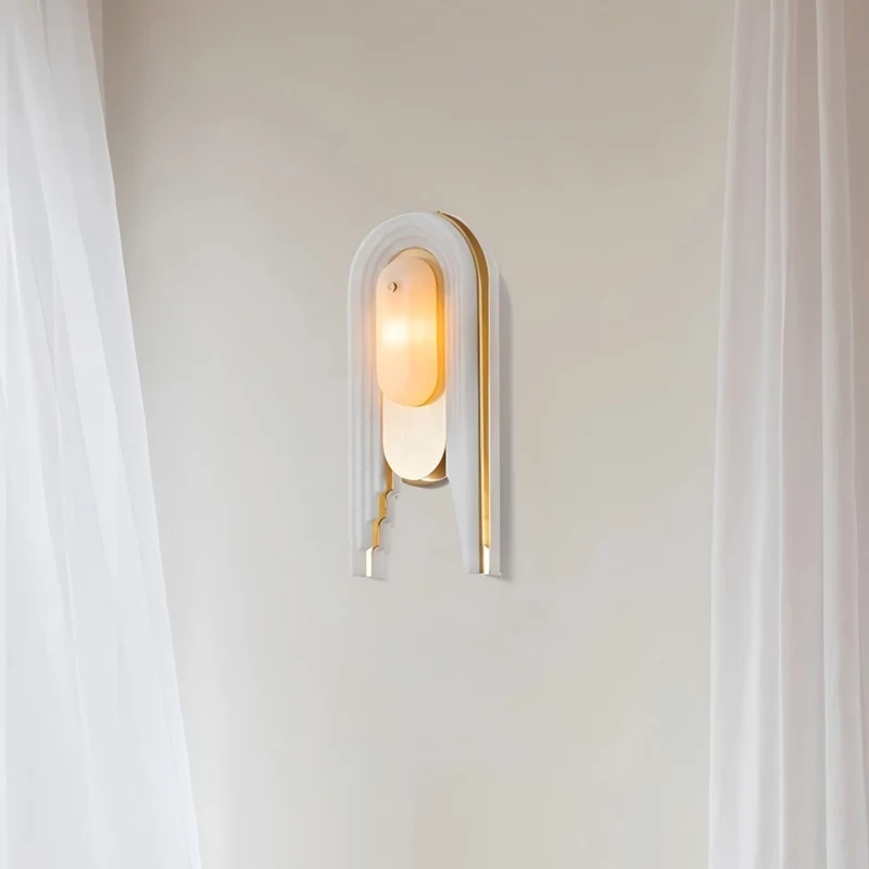 Moderne Alabaster Wandleuchte