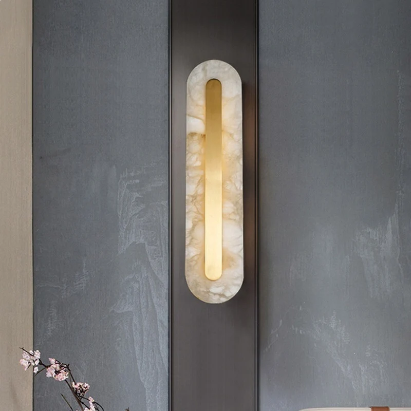 Moderne Alabaster Wandleuchte