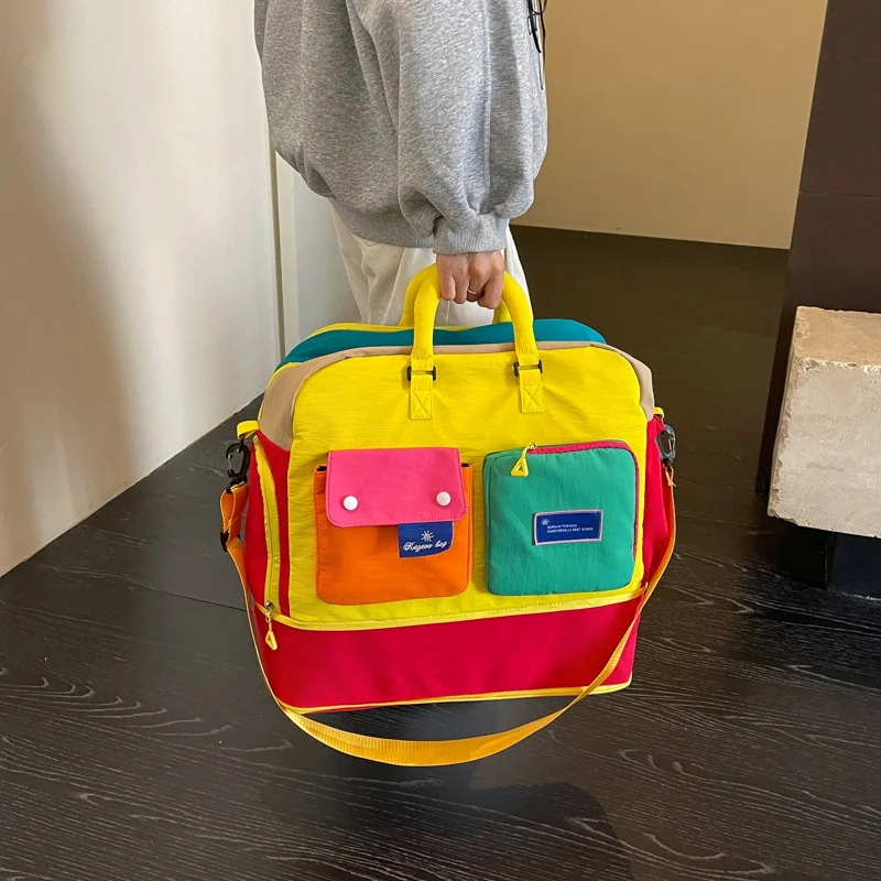 Bunte Mehrfach-Taschen Umhängetasche Karnz