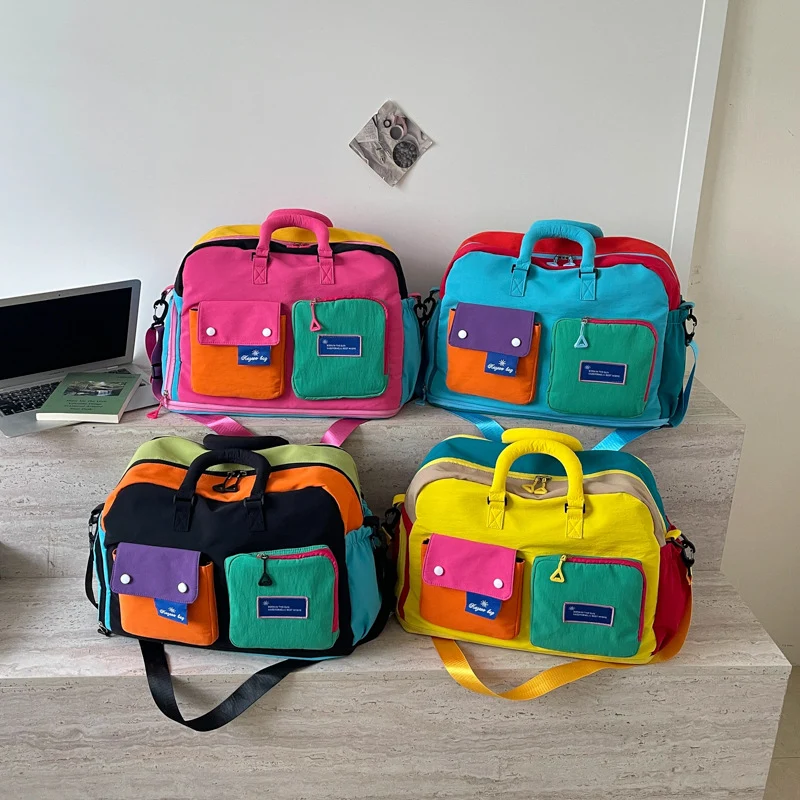 Bunte Mehrfach-Taschen Umhängetasche Karnz