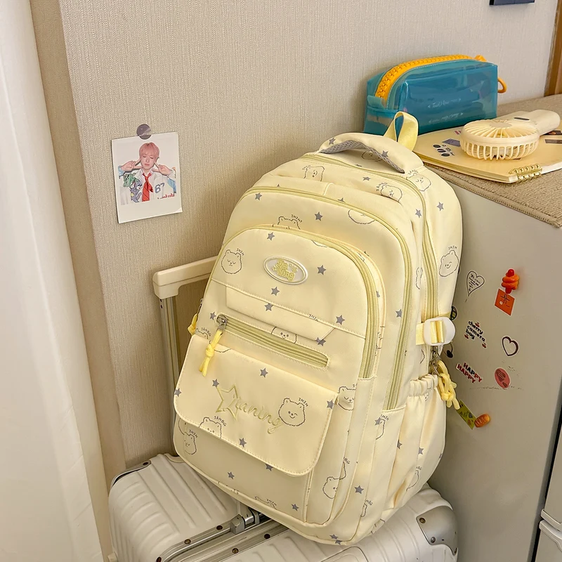 Süßer Charakter-Print Freizeit-Rucksack Karnz