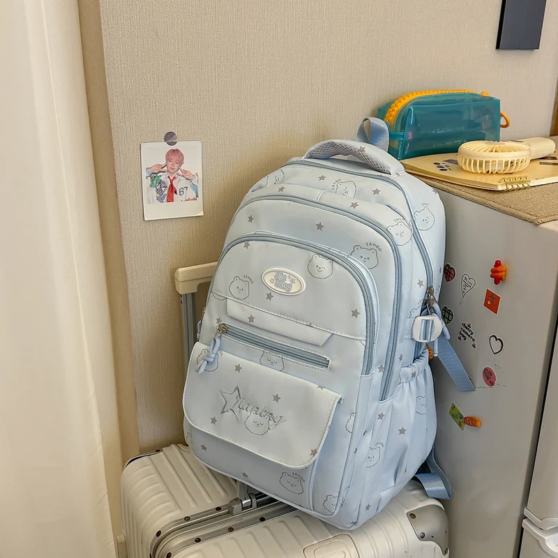 Süßer Charakter-Print Freizeit-Rucksack Karnz