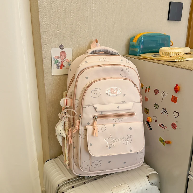 Süßer Charakter-Print Freizeit-Rucksack Karnz