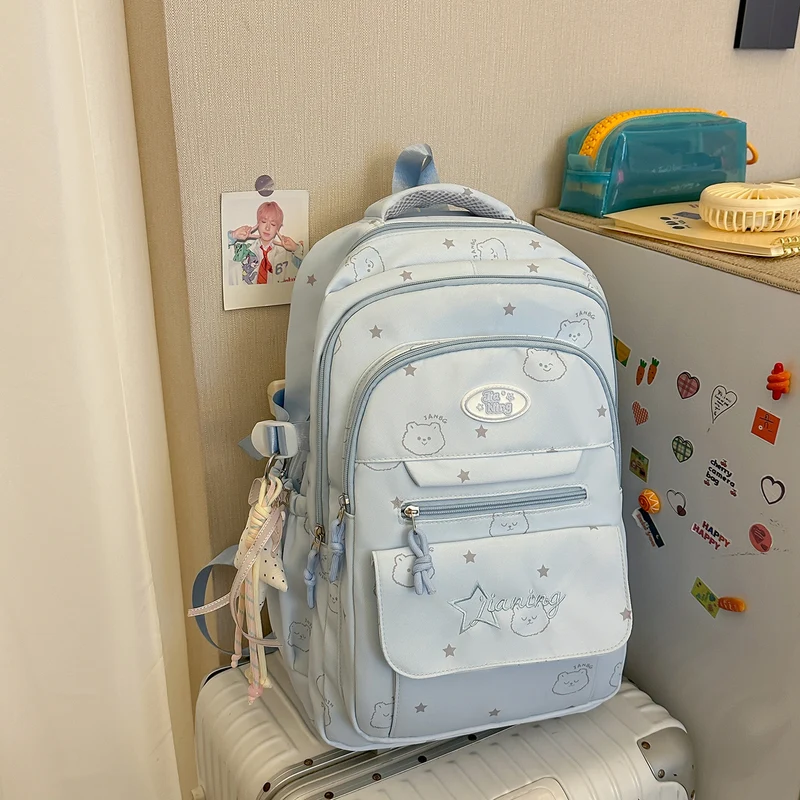 Süßer Charakter-Print Freizeit-Rucksack Karnz