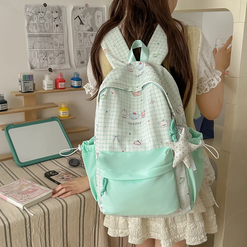 Süßer Charakterdruck Pink Rucksack Karnz
