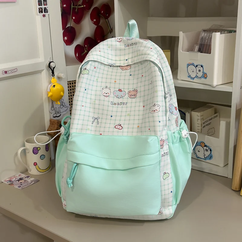Süßer Charakterdruck Pink Rucksack Karnz