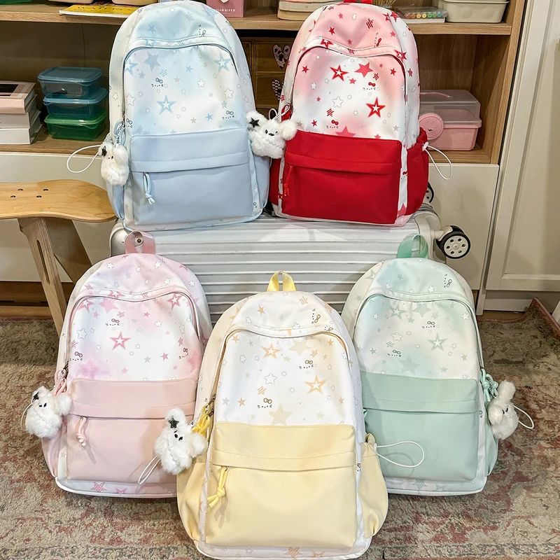 Süßer Charakter-Print Rucksack Karnz