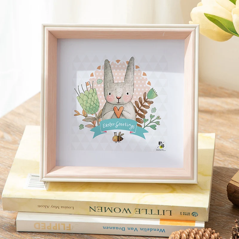 Niedliche Tierillustration gerahmte Kunst für Zuhause