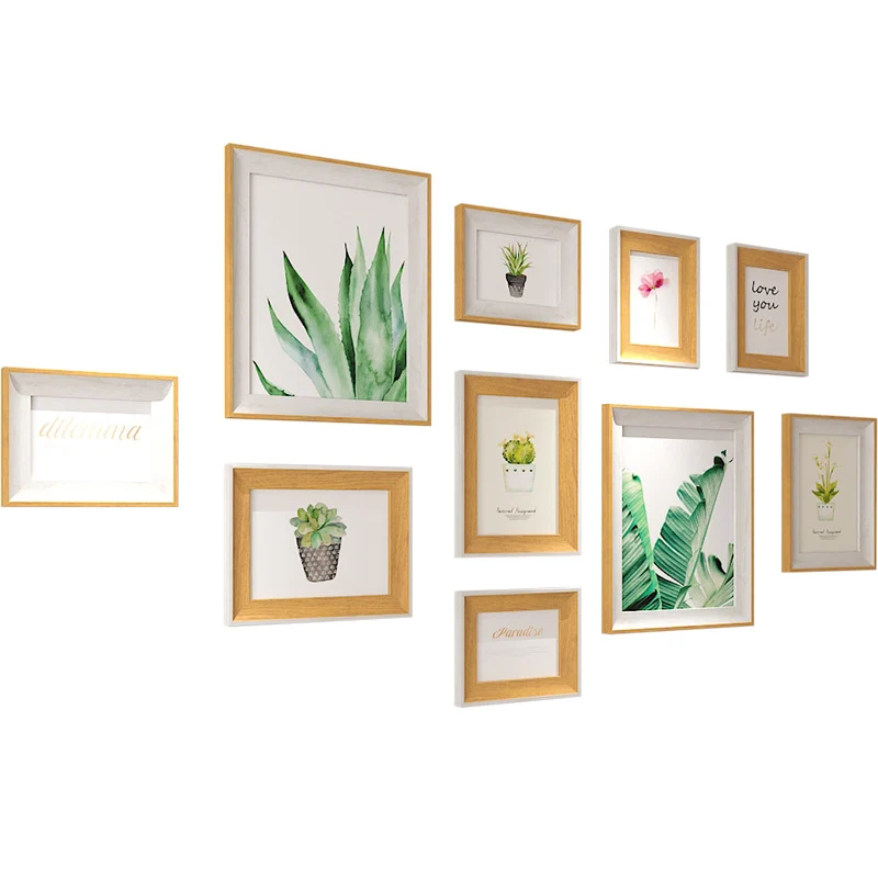 Botanisches Wandkunstrahmen-Set für Zuhause