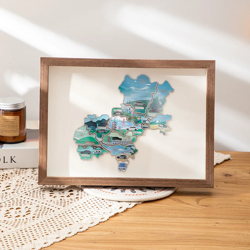 Künstlerisches Puzzle Wandkunst
