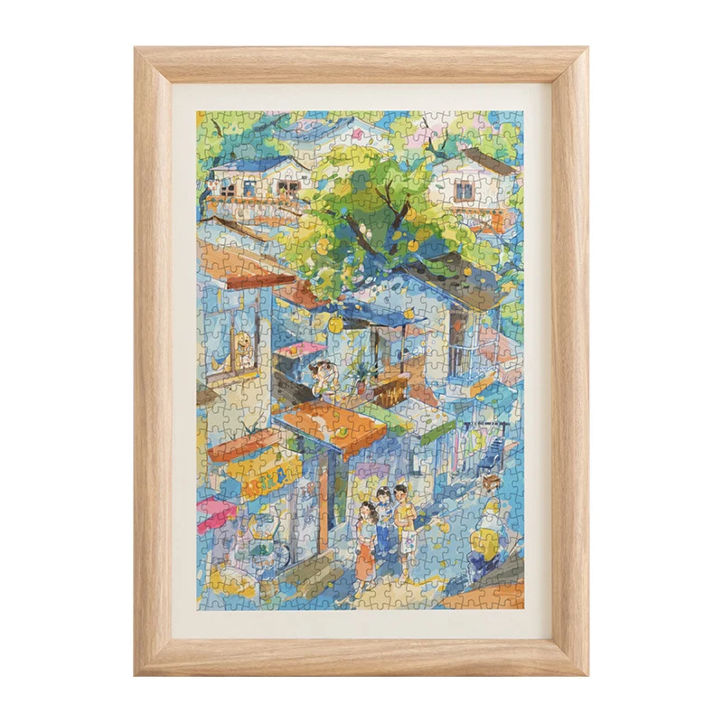 Künstlerischer Puzzlerahmen