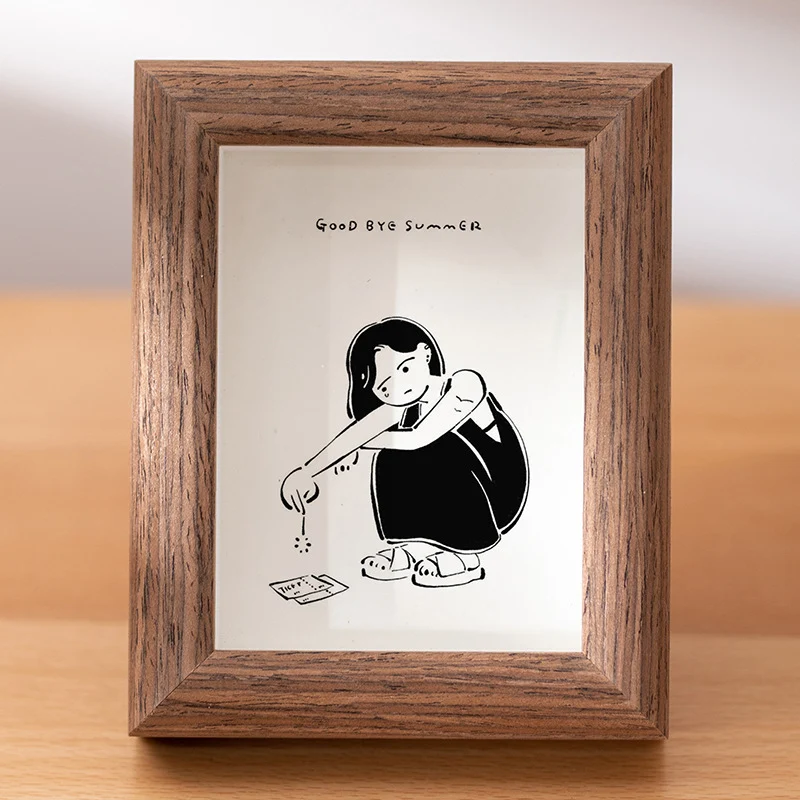 Künstlerische Charakterillustration Präsentationsrahmen