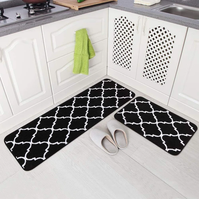 Stylische rutschfeste Küchenteppichmatte Set