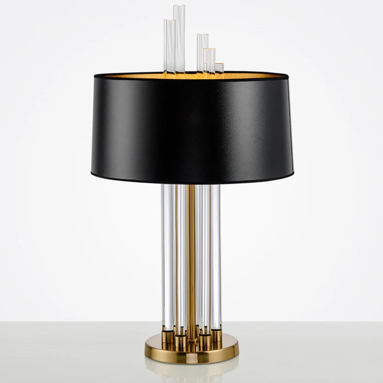 Elegante Kristallglas Tischlampe