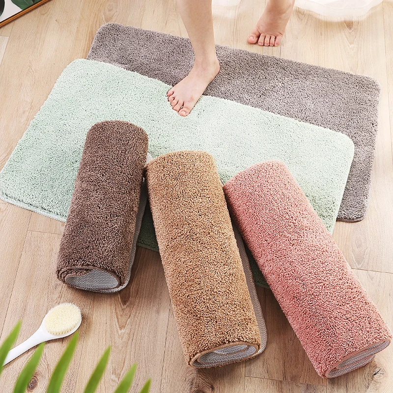 Weicher Plüsch-Badeteppich für das Badezimmer