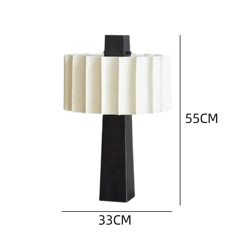Zeitgenössische Tischlampe mit modernem geometrischem Textur