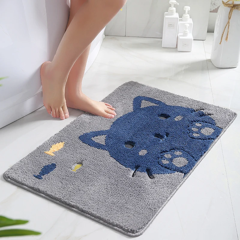 Süßer Katzenmuster Badezimmermatte für das Badezimmer