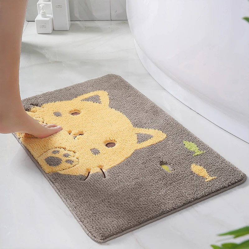 Niedlicher Katzen Design Badmatte